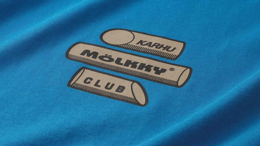 karhu x mölkky club t-shirt daphne chocolate torte