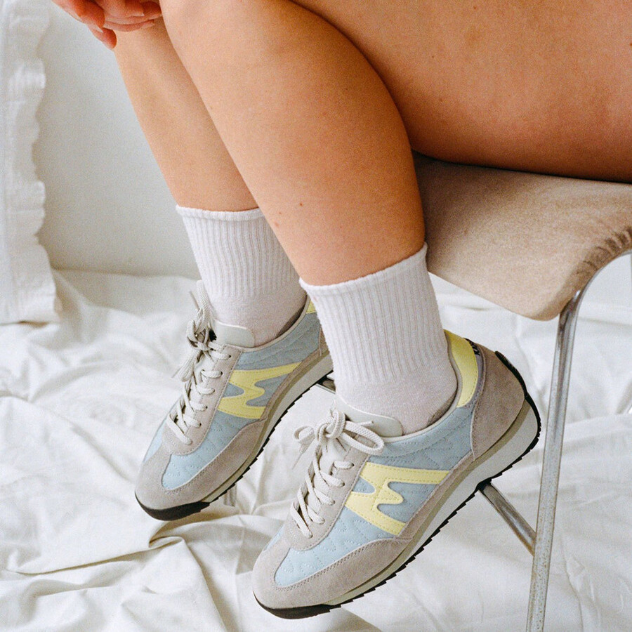 karhu mestari – aqua gray wax yellow lifestyle sneakers