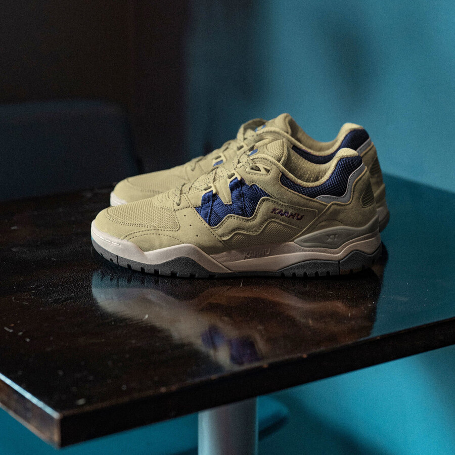 karhu fusion xt pale olive green skipper blue - lifestyle sneakers