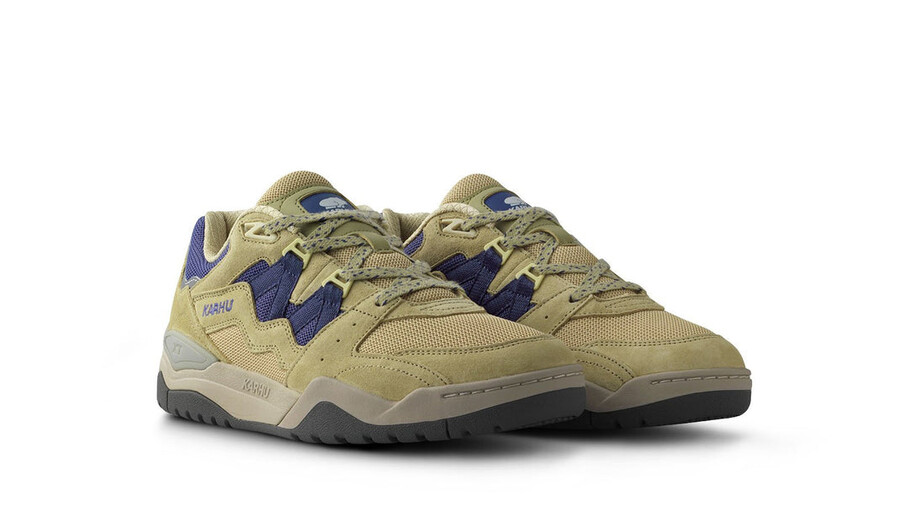 karhu fusion xt pale olive green skipper blue - lifestyle sneakers